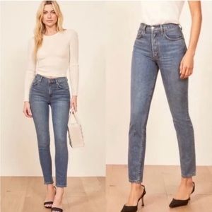 👖REFORMATION Mellisa High & Skinny, blue denim jeans, size 24, EUC $128👖